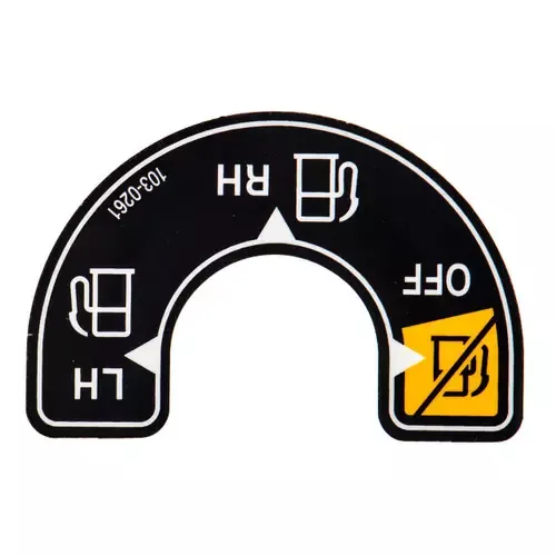 103-0261 – DECAL-VALVE FUEL – (TORO ORIGINAL OEM)