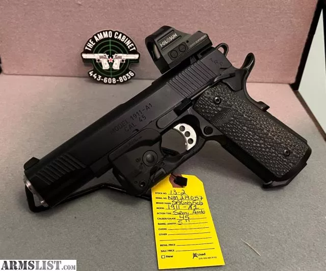 1911 TRP SPRINGFIELD ARMORY 1911A1 TACTICAL .45 ACP 5" SEMI AUTO PISTOL PC9108LP 5 INCH " BARREL from The Ammo Cabinet near Forest Hill, Maryland, USA