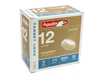 Aguila 12 Gauge Ammunition 1CHB1358BOX 1 1/8oz 1200 Fps #8 Shot BOX 25 Rounds