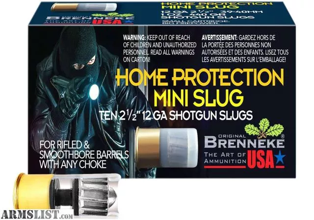 Brenneke Home Protection Mini Slug 12Gauge Slug Shot 10 Round Boxfrom KAG Arms near Littleton, Massachusetts, USA
