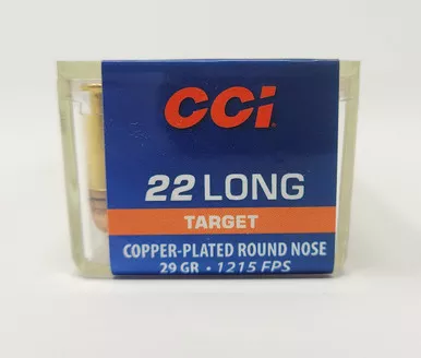 CCI 0029 22 LONG 29 Grain (NOT LR) Copper Plated Round Nose 5000 Rounds