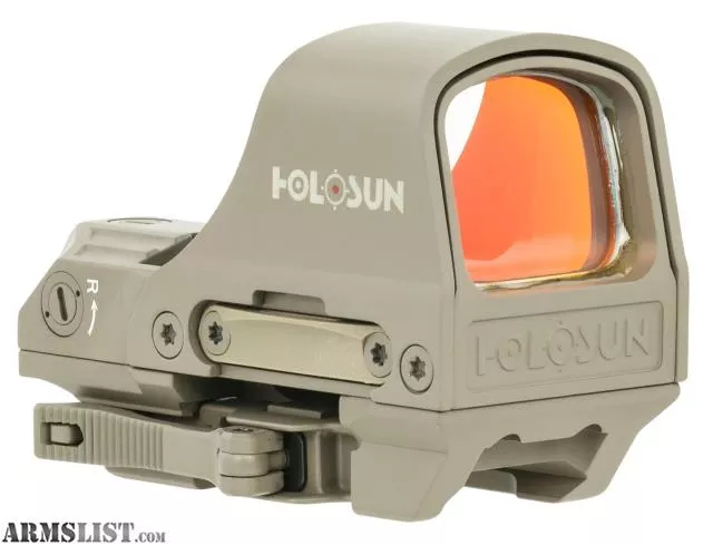 Holosun HS510C FDE 65MOA Circle/2MOA Red Dot Dual-Powered Reflex Optic w/ QD Mount from Vegas Firearms near Henderson, Las Vegas, NV
