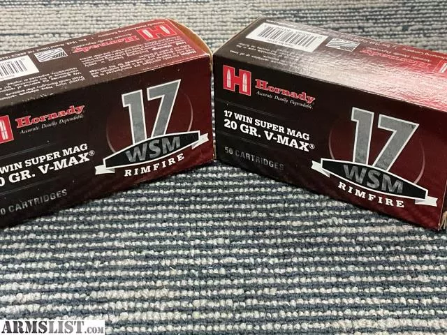 Hornady 17 Winchester Super Mag V-Max Ammo from MLS Arms, LLC near Phoenix, AZ