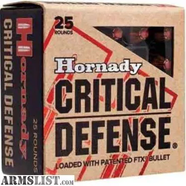 HORNADY CRITICAL DEFENSE 357 MAG 125GR FTX from C&S Shooters LLC near Ozawkie, Topeka, KS