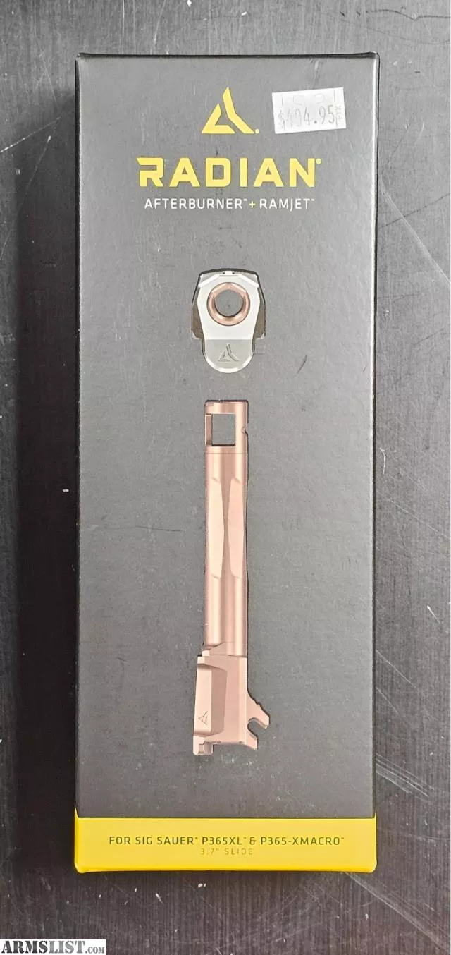 Radian Weapons Ramjet & Afterburner Combo 9mm Luger Fits Sig Sauer P365, 3.70" Bronze Stainless Steel from DR Gun Supply near Oklahoma City, OK