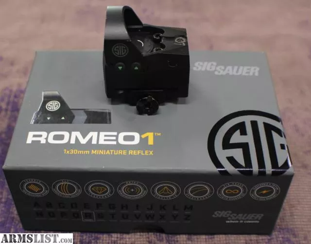 Sig Sauer Romeo 1 1x3mm Miniature Red Dot Reflex with Mount from West Mountain Pawn, LLC near West Mountain Pawn Kernersville, Winston Salem, NC