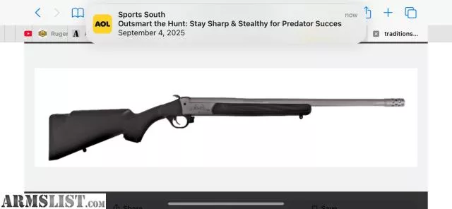 Traditions Outfitter G3 45/70 SS Rifle Threaded from Kjc coatings llc near Dayton, OH