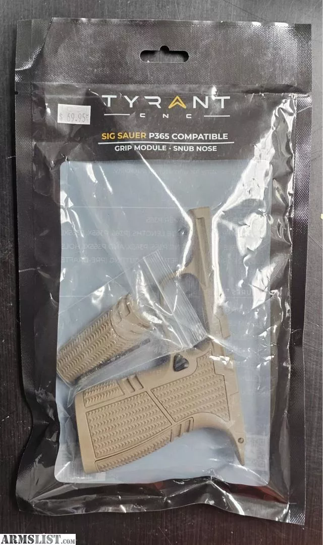 Tyrant CNC Sig P365 Grip Module Snub Nose from DR Gun Supply near Oklahoma City, OK