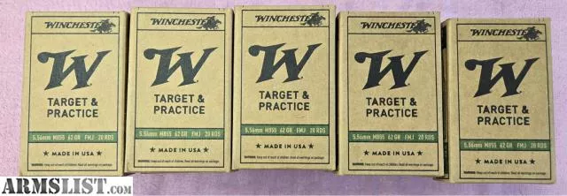 Winchester 5.56mm m855 62Gr FMJ 500RDs from Private Pawn and Loan LLC near Mesa, Phoenix, AZ