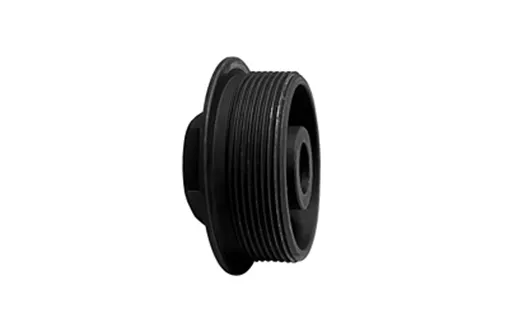 Yankee Hill Machine Co Universal Suppressor Mount, Direct Thread 1/2x28 to HUB 1.375"-24, Oxide Finish, Black YHM-2189-28