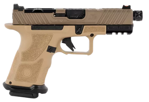 Zev Oz9c-cpt-fde-b-th Elite 9m - M 2-15rd Pmags Fde/blk Thread